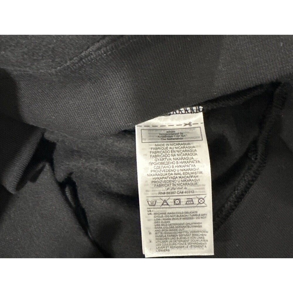 ADIDAS ORIGINALS $65 Men's Trefoil Hoodie Sweatshirt NEW Black Charcoal Size M - Picture 5 of 7
